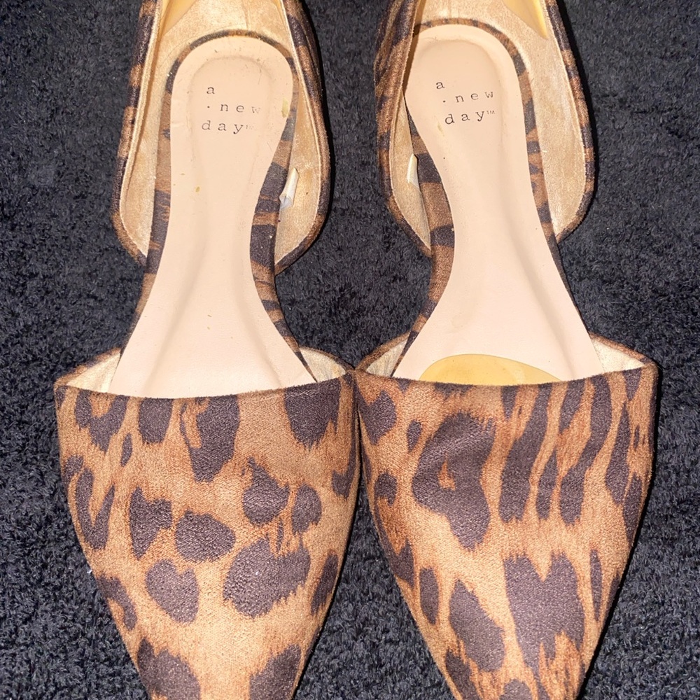 A New Day Brown Leopard Print Flats